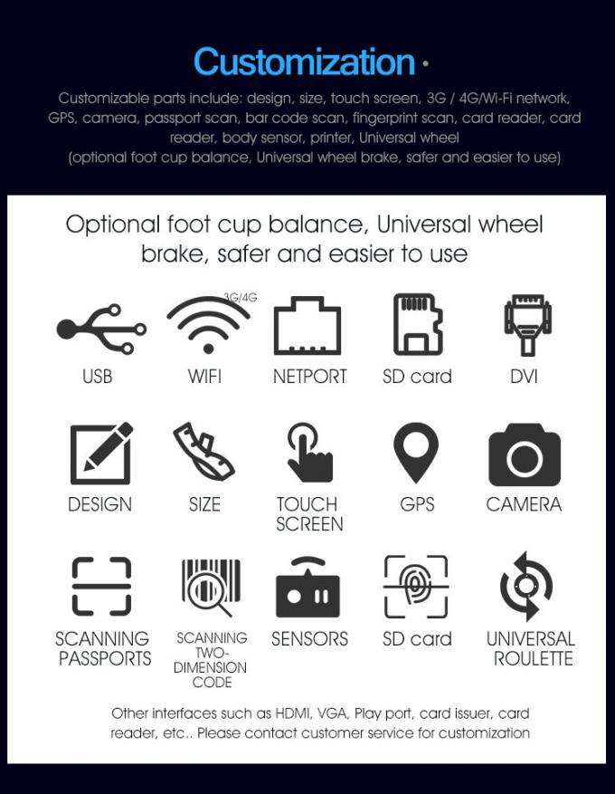 19 بوصة IR شاشة تعمل باللمس نظام قائمة انتظار موزع التذاكر آلة رقم الرمز 2